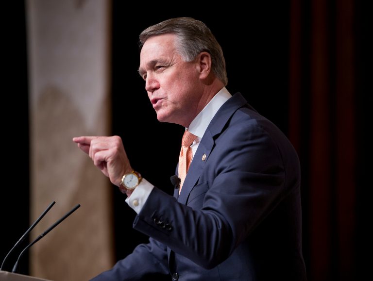 Republican Sen. David Perdue was among the Georgia lawmakers who voiced concerns over the State Department's reasons for planning an entirely new facility in Virginia. (AP File Photo)