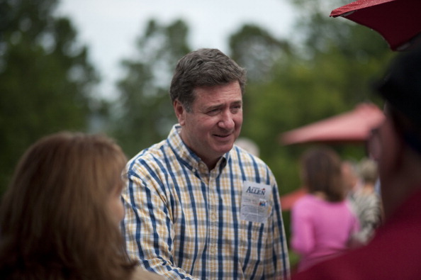 Former Virginia Gov. George Allen during a meet and greet at Vermar Vineyards in Clarke County Virginia. (Getty Images)
