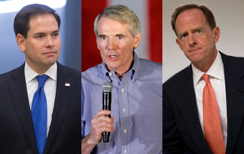 GOP senators take commanding leads in battleground states