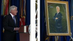 ‘Don’t make me look too damn good’: Pentagon unveils Chuck Hagel’s official portrait