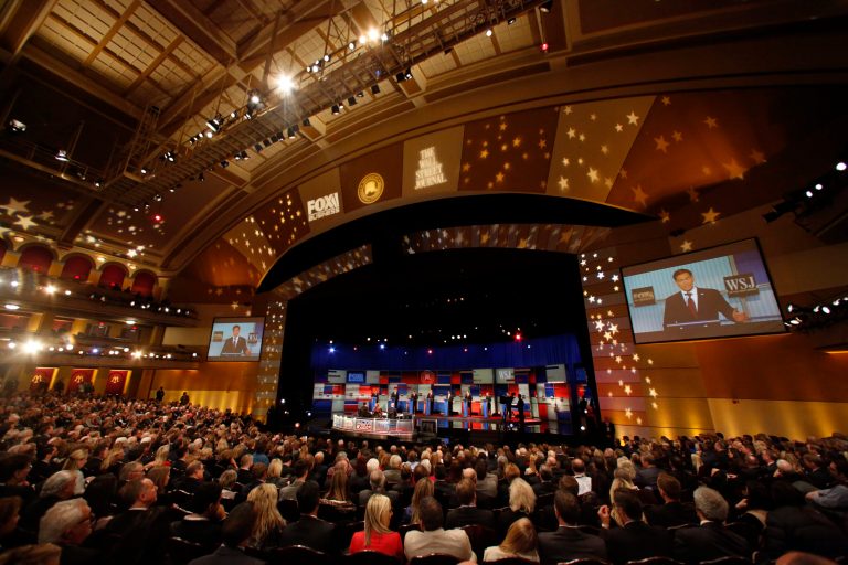 The number is just short of the 14 million viewers who watched the debate in October, hosted by CNBC. (AP Photo/Jeffrey Phelps)