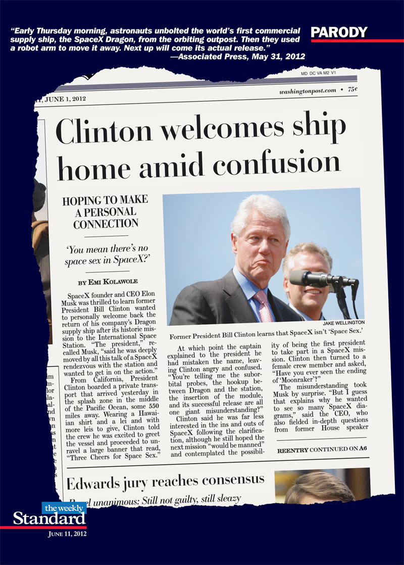 President Clinton Offers Himself to Science