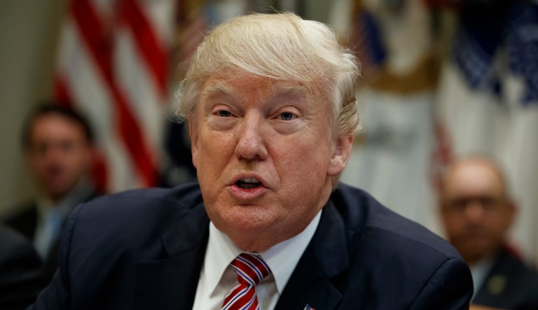 President Trump's tweet about MSNBC's Mika Brzezinski's face-lift was the most talked about story of the week. (AP Photo/Evan Vucci)