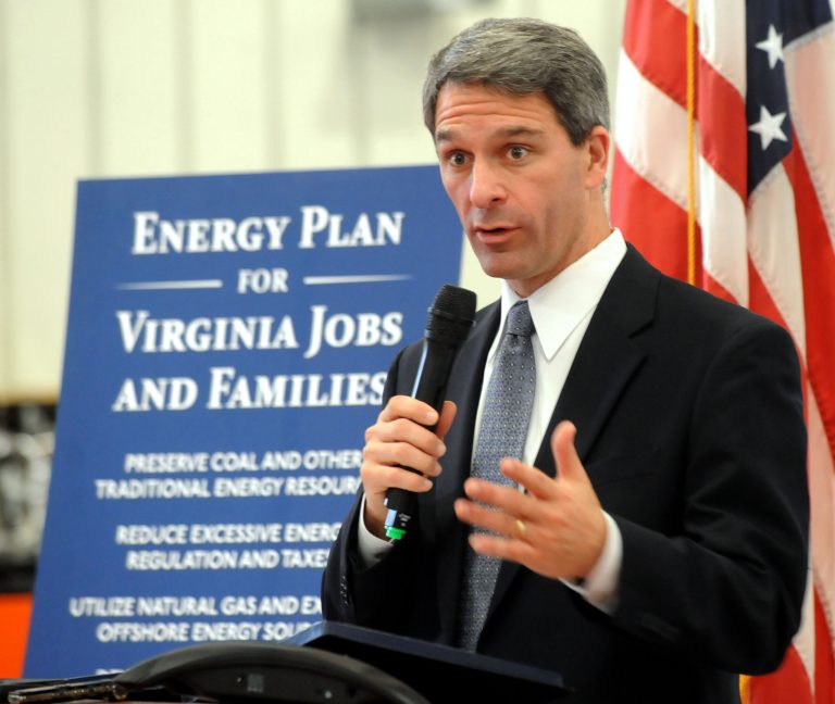 Virginia Attorney General Ken Cuccinelli ripped into Obama and the Environmental Protection Agency for approving new regulations and taxes that he said are burdensome to businesses. (AP Photo, David Crigger/Bristol Herald Courier)