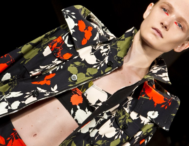 Fashion from Peter Som Spring 2015 collection is modeled during Fashion Week on Friday, Sept. 5, 2014 in New York.  (AP Photo/Bebeto Matthews)