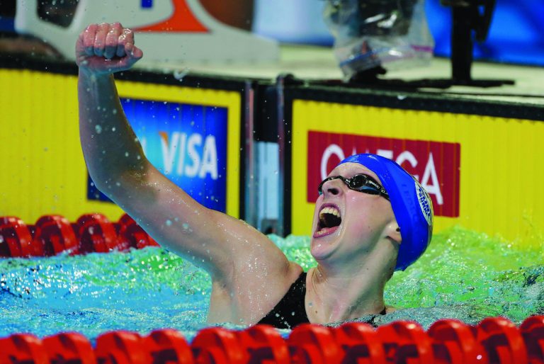 Mark Humphrey/AP
At 15 years old, Bethesda native Katie Ledecky is the youngest member of the 2012 U.S. Olympic team.