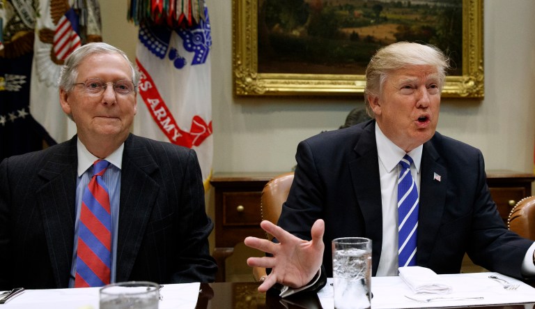 The meeting was scheduled before the infamous fallout between the two GOP leaders on Aug. 9. (AP Photo/Evan Vucci, File)