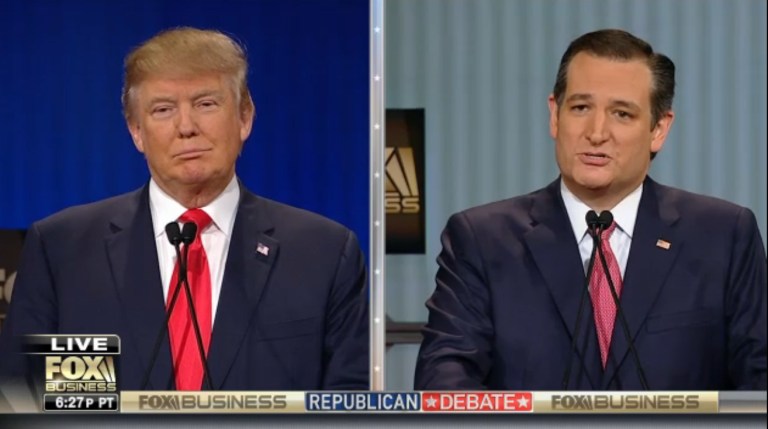 Indeed, the Cruz campaign always anticipated the end of its informal alliance with Trump. When the time came, the plan was to contrast Cruz's staunch conservatism with Trump's ideological flexibility and liberal past. (Photo courtesy of screen shot)