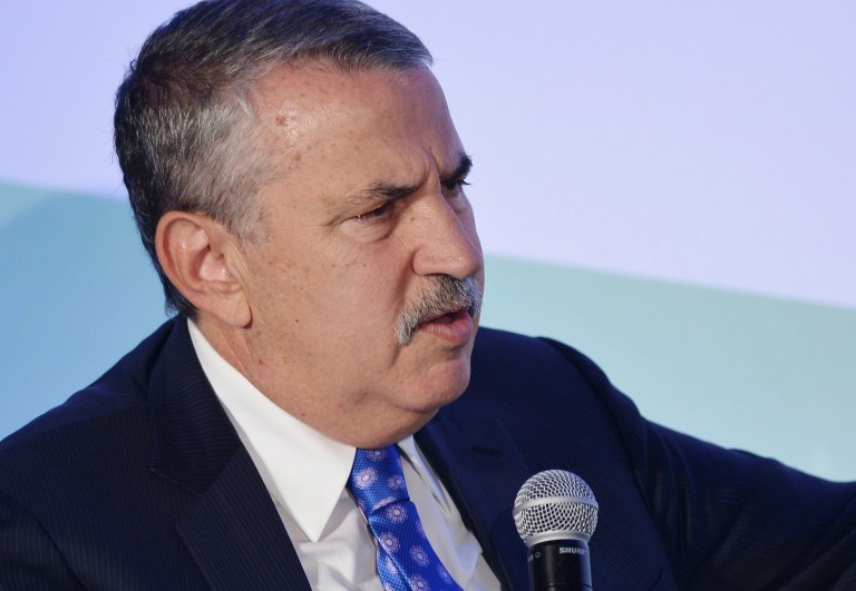 Friedman equated Russia's attempts to sway voters in the presidential election with 9/11 and Pearl Harbor. (AFP/POOL/MANDEL NGAN)