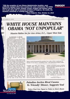 White House maintains Obama is “not unpopular”