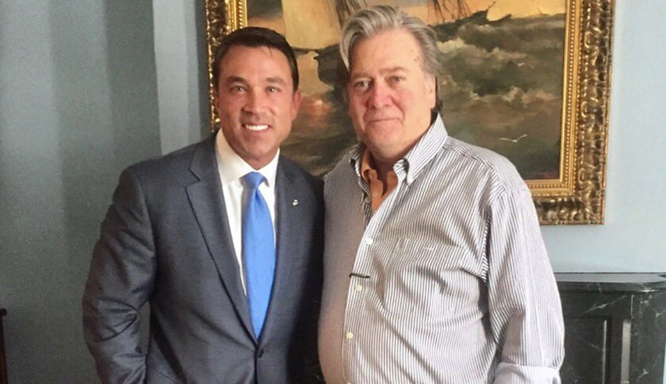 Michael Grimm appears in photo with Steve Bannon after announcing post-prison bid for Congress