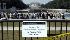 What happens to the government if there’s a shutdown