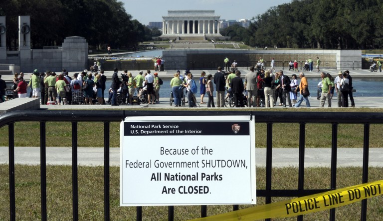 At the peak of the 2013 shutdown, roughly 850,000 employees were furloughed each day, about 40 percent of the federal civilian workforce. (AP Photo/Susan Walsh, File)