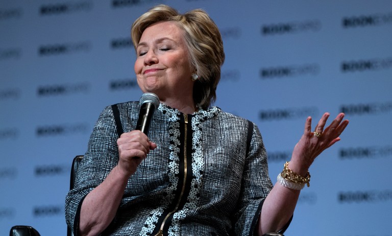 Hillary Clinton's book tour will take her to more than a dozen stops across the country and in Canada starting next week and continuing into December. (AP Photo/Craig Ruttle)