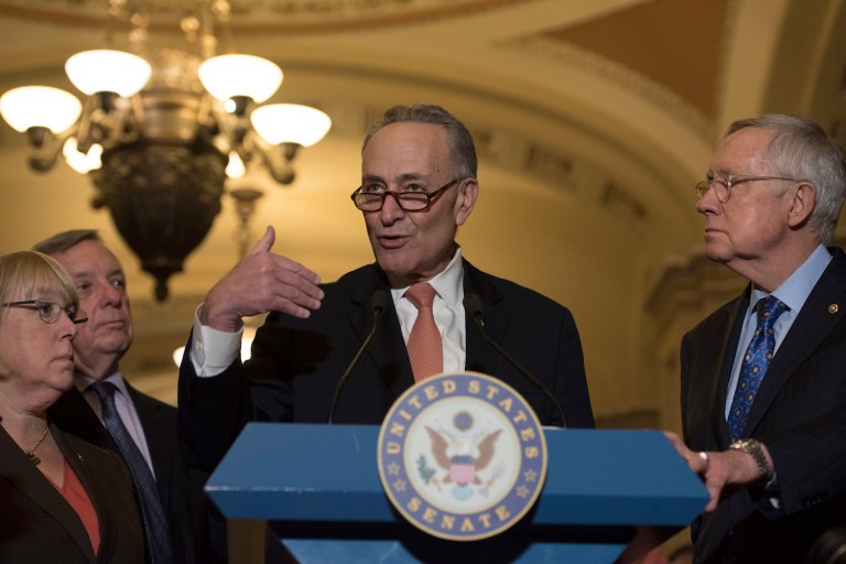 Thanks to the nuclear option, Dems' input will be limited to whatever mercies the GOP decide to give them. (AP Photo/Sait Serkan Gurbuz)
