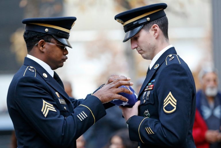 Climate change impacts men and women serving in our Armed Forces and our millions of veterans at home. (AP Photo/Kathy Willens)