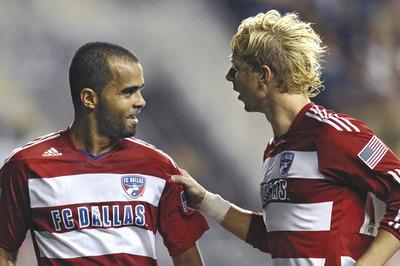 Drew Hallowell/Getty ImagesBrek Shea, right, and FC Dallas will host the New York Red Bulls on Sunday on NBC.