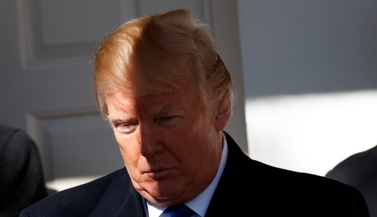 On Friday, President Trump became the first president since the 1973 passage of Roe vs. Wade to participate publicly in the March for Life. (AP Photo/Evan Vucci)