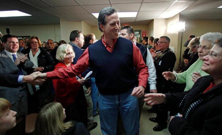 Surging Santorum storms New Hampshire