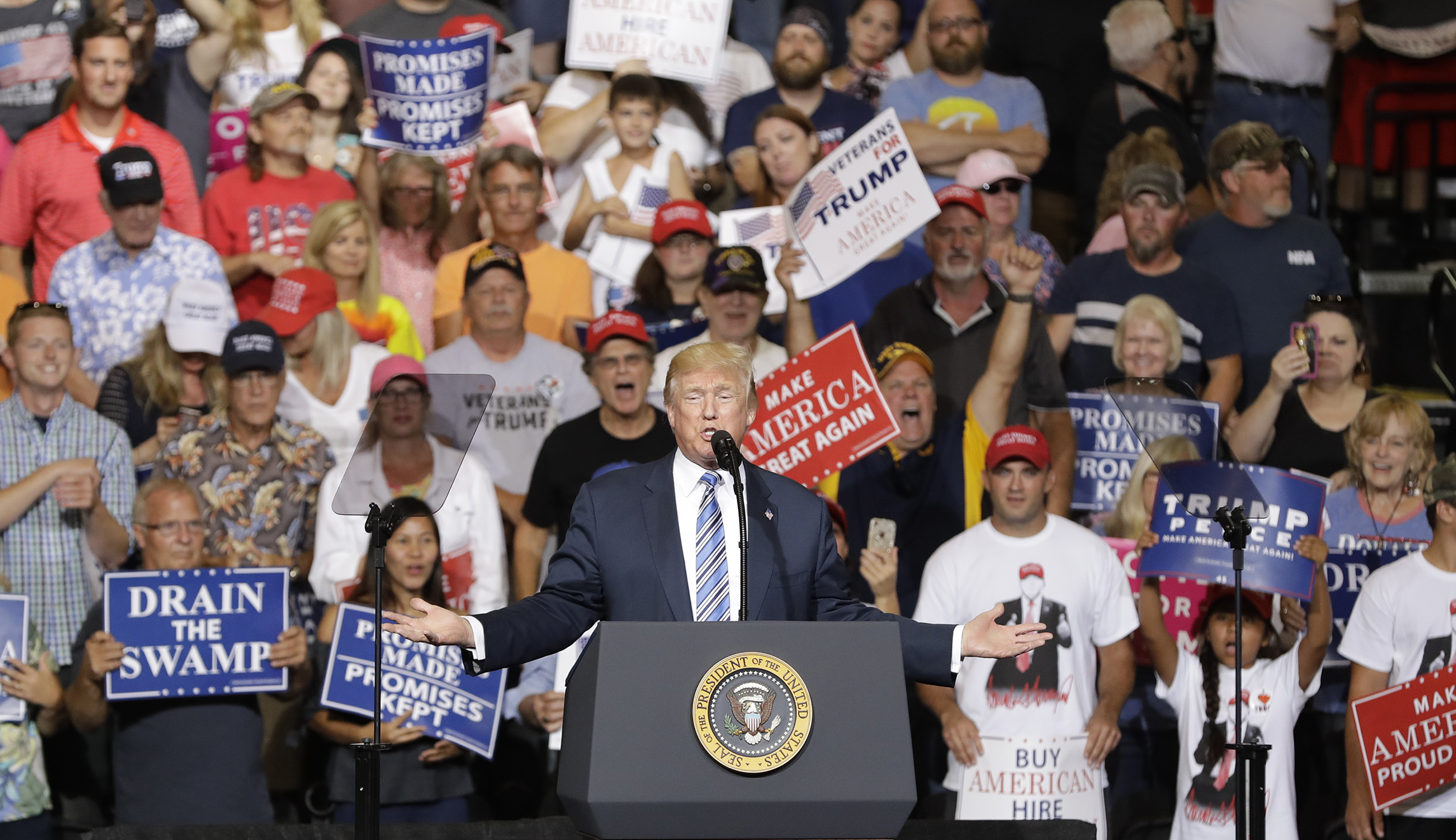 Trump touts new US investments after West Virginia rally