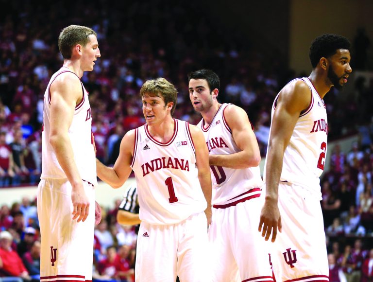 Darron Cummings/AP
Sophomore center Cody Zeller, left, and the top-ranked Indiana Hoosiers are one of three Big Ten teams in the top five of the preseason rankings.