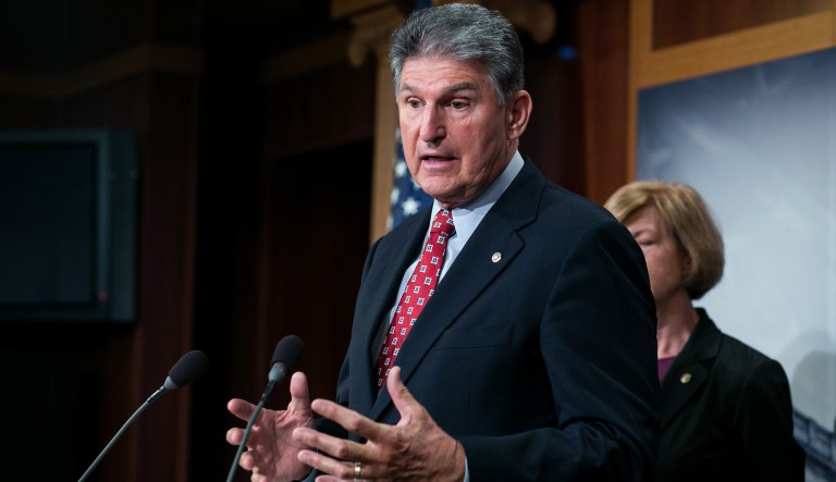 Sen. Joe Manchin's office confirmed Wednesday that the West Virginia senator would support the nomination of Alex Azar, an HHS veteran under the George W. Bush administration and a former pharmaceutical executive. (Graeme Jennings/Washington Examiner)