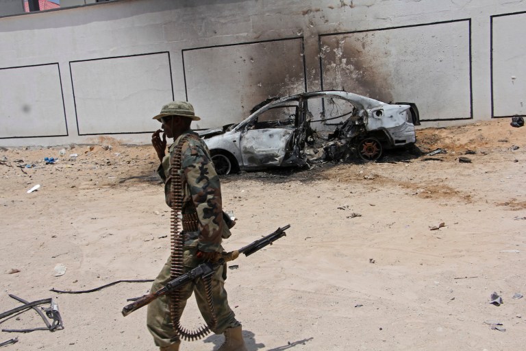 Milliken was killed in an attack Friday in a remote area about 40 miles west of Mogadishu, the Pentagon said in a statement. (AP Photo/Farah Abdi Warsameh)