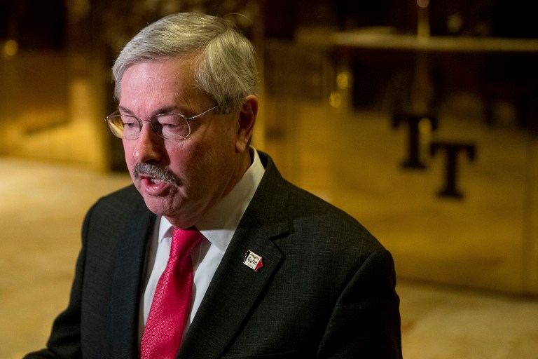 The Senate Foreign Relations Committee advanced Iowa Gov. Terry Branstad's nomination in a unanimous voice vote during a brief business meeting. (AP Photo/Andrew Harnik)