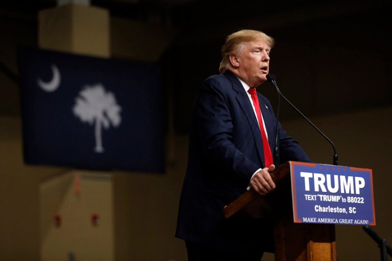 The tweet was a clear dual criticism from the Republican front-runner of both Obama's decision to not attend, and of the president's recent visit to a mosque, the first of his tenure. (AP Photo/Matt Rourke)