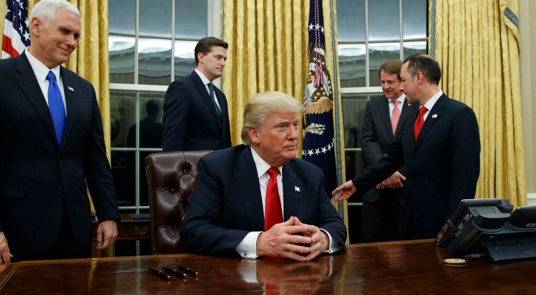 President Trump has issued an executive order for federal agencies to lift all Obamacare requirements from states, individuals, healthcare providers and insurers as they're able, until the healthcare law can be repealed. (AP Photo/Evan Vucci)