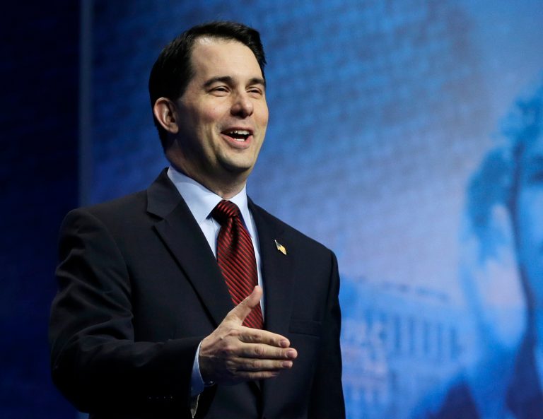 Wisconsin Gov. Scott Walker, shown here March 16, is considered a leading candidate for the 2016 presidential election. (AP Photo/Carolyn Kaster, File)