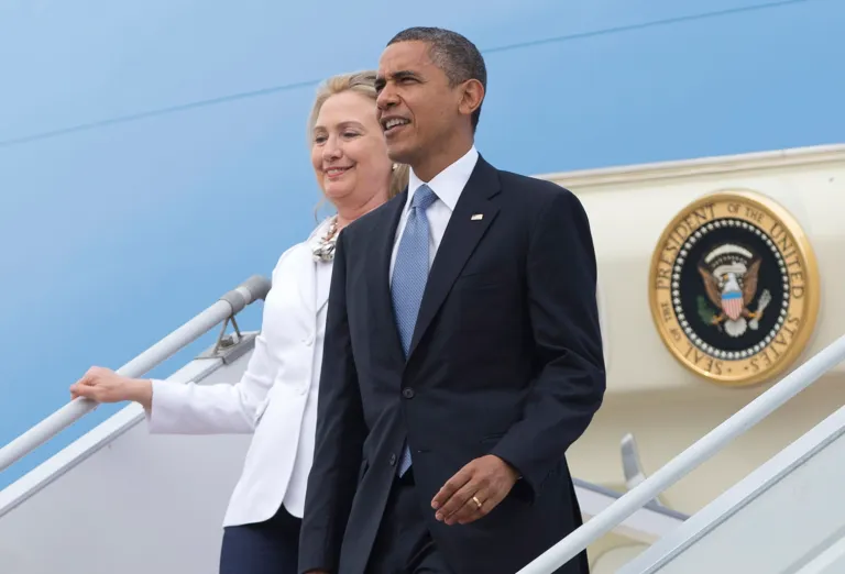 Clinton is appearing with President Obama for the first time in the race as the two visit the battleground of North Carolina on Tuesday. (AP Photo/Carolyn Kaster, File)