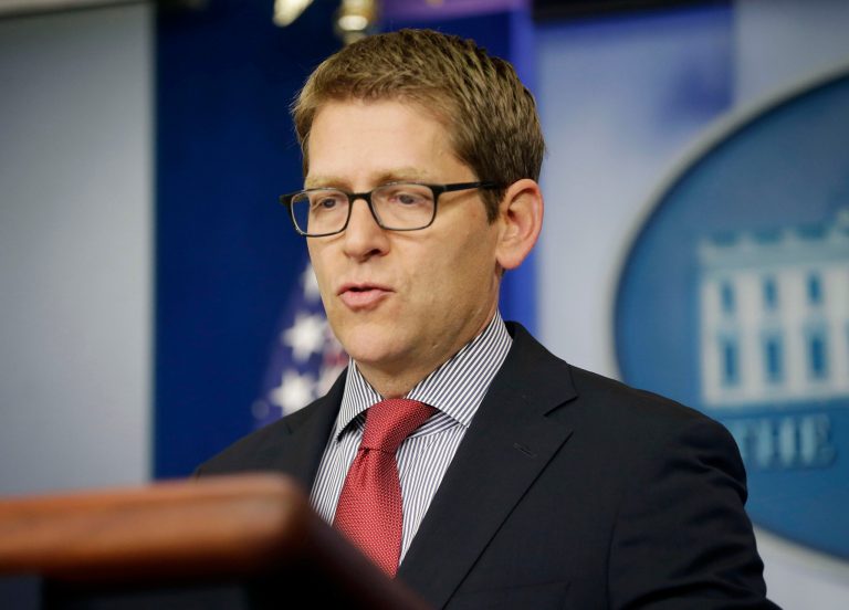 White House press secretary Jay Carney speaks during his daily news briefing at the White House on Monday.ÃÂ He admitted to reporters that there are still problems with the federal Obamacare website for health care exchanges.ÃÂ (AP Photo/Pablo Martinez Monsivais)