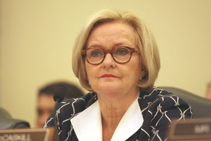 Sen. Claire McCaskill implied that colleges and universities can adjudicate gun crimes just as they adjudicate campus sexual assault.Â (AP Photo/Lauren Victoria Burke)