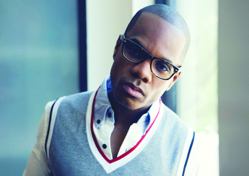 Kirk Franklin singing for Emancipation Day