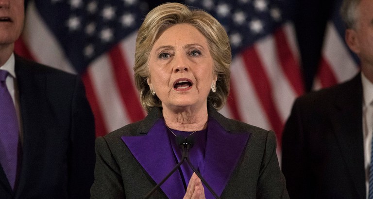 Clinton said she kept thinking her campaign would finally resonate with people because she believed Americans did care about jobs, infrastructure, and healthcare, but there still was a disconnect and she was not as quick to make adjustments along the way. (AP Photo/Matt Rourke)