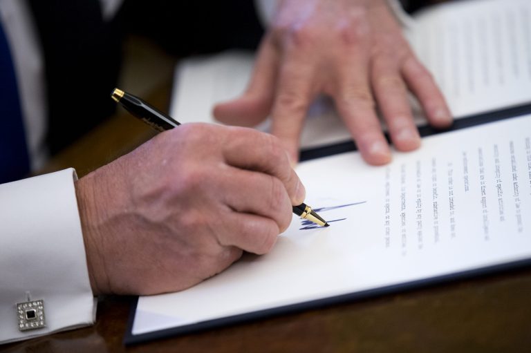 President Trump took steps to advance construction of the Keystone XL and Dakota Access oil pipelines while foreshadowing a 