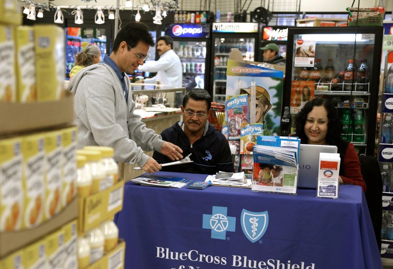 A new report finds that newly enrolled Obamacare customers have higher rates of disease than individuals who had coverage prior to healthcare reform. (AP Photo/Gerry Broome)