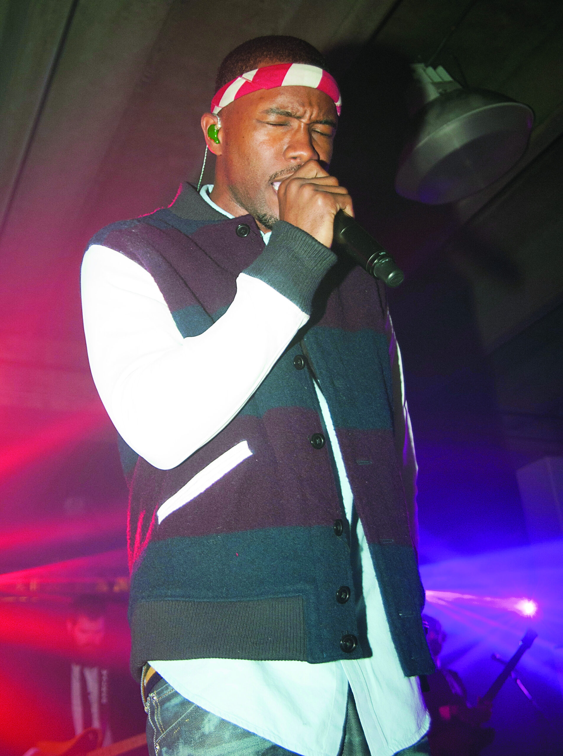 Grammy nominee Frank Ocean performs at Levi event