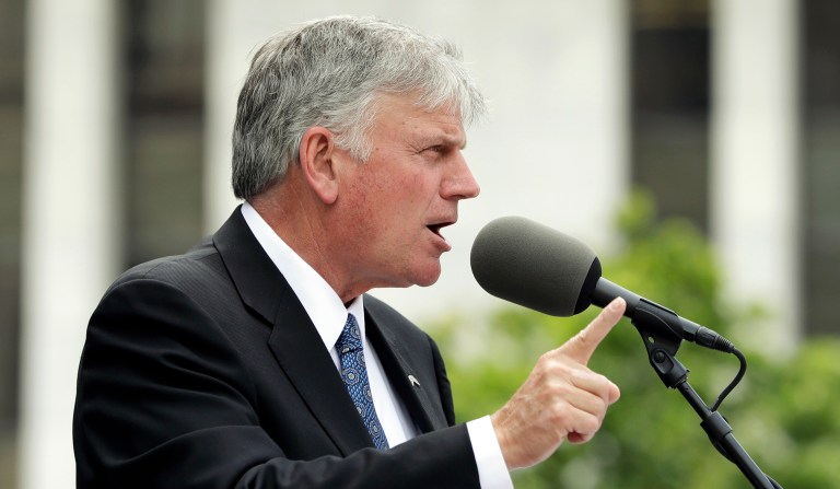 Rev. Franklin Graham, the president of Samaritan's Purse and the Billy Graham Evangelistic Association (pictured above), tweeted: 