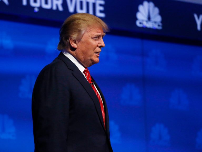 Donald Trump admitted to CNBC's Joe Kernen shortly after the debate that he may begin to soften his rhetoric and scale back his insults. (AP Photo)