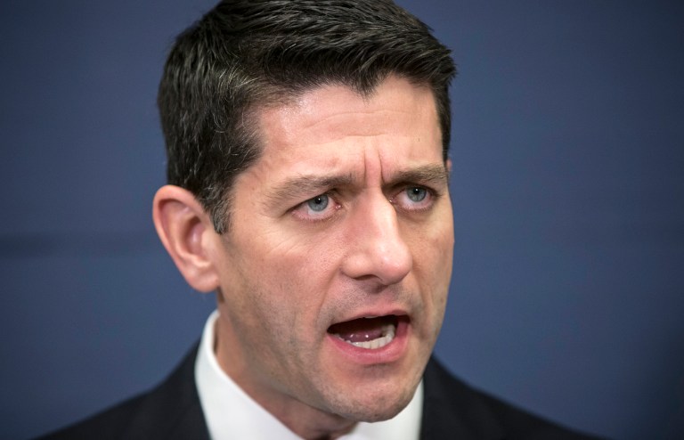 House Speaker Paul Ryan has come under fire as a member of the GOP establishment from conservative publications and candidates. (AP Photo/J. Scott Applewhite)