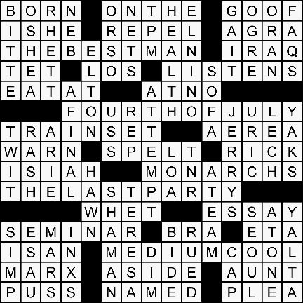 The Standard Crossword 2–Answers