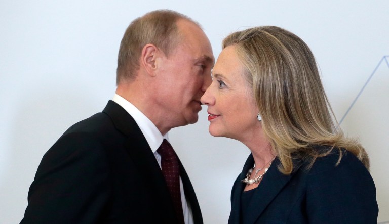 In 2009, then-Secretary of State Hillary Clinton gave Russia a reset button, signaling that the Obama administration wanted vastly improved ties with Russia. (AP Photo/Mikhail Metzel,Pool)