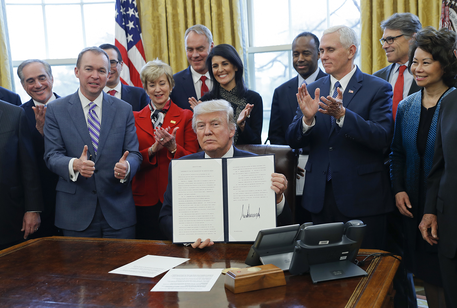 On diner politics and Trump’s executive order to ‘reorganize’ the executive branch