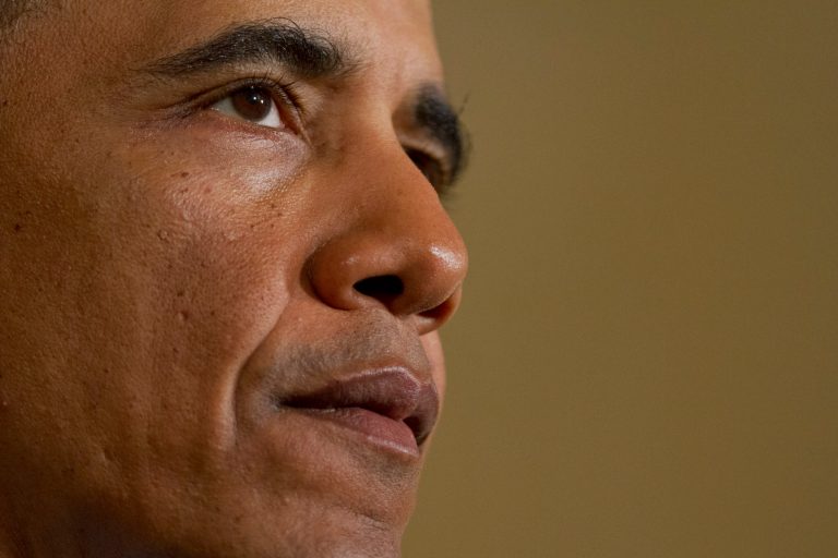 President Barack Obama speaks about his Promise Zones Initiative, Thursday, Jan. 9, 2014, in the East Room of the White House in Washington. The Promise Zone Initiative is part of a plan to create a better bargain for the middle-class by partnering with local communities and businesses to create jobs, increase economic security, expand educational opportunities, increase access to quality, affordable housing and improve public safety. (AP Photo/Jacquelyn Martin)
