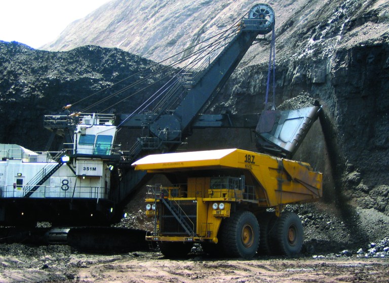 FILE - In this April 2007, file photo, a shovel prepares to dump a load of coal into a 320-ton truck at the Black Thunder Mine in Wright, Wyo. Lawmakers asked the U.S. Department of Interior on Friday, Jan. 4, 2013 to review whether companies are shortchanging federal and state governments out of millions of dollars in royalties on coal exported to foreign markets. A spokesman for Wyoming Gov. Matt Mead, a Republican, said state officials there had seen no evidence that companies had failed to pay their proper royalties. (AP Photo/Matthew Brown, File)