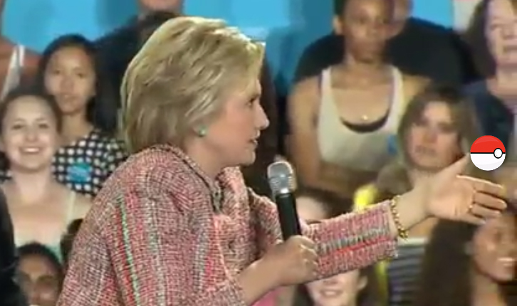 The Clinton campaign tried to show that they were hip by using the popular game to attract supporters.