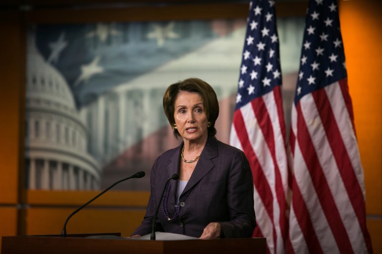 House Democrats who voted for a Republican bill to change Obamacare were politically motivated, according to House Minority Leader Nancy Pelosi, D-Calif., who said that implementing the health care law is more important than 