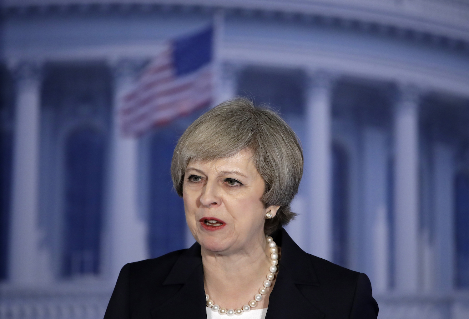 Theresa May compares Brexit to Trump’s victory